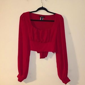 Cropped Long Sleeves Princess Shirt